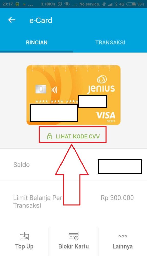 Aktifasi GCP menggunakan Kartu Jenius 2