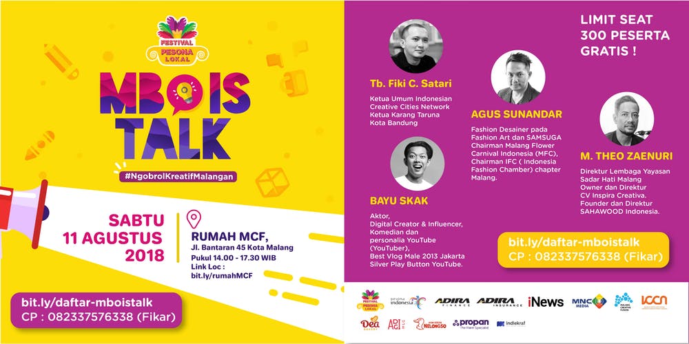Mbois Talk Malang Rumah MCF 2018