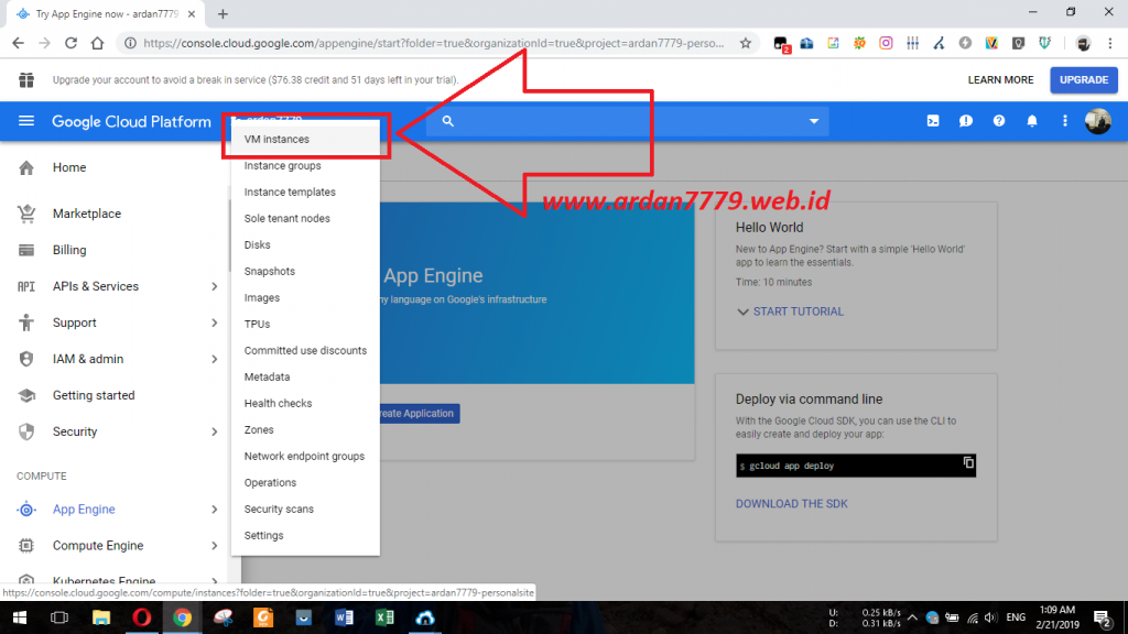 Membuat Virtual Machine di Google Cloud Platform