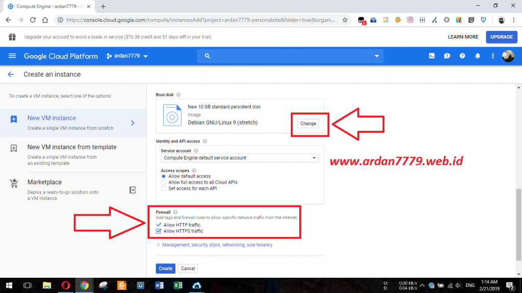 Membuat Virtual Machine di Google Cloud Platform