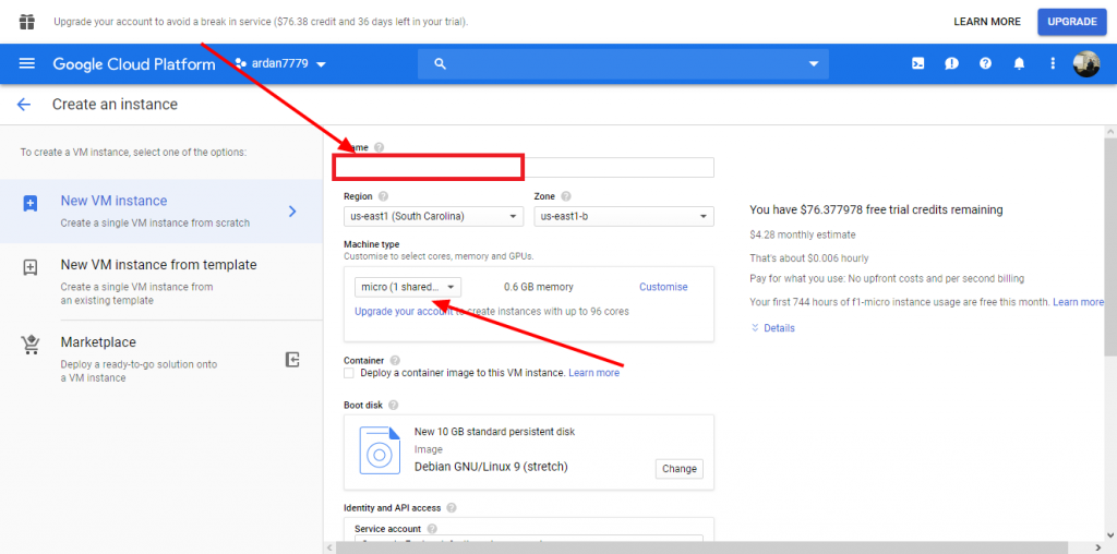 Membuat Virtual Machine di Google Cloud Platform