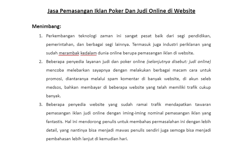 Hukum Jasa Pemasangan Iklan Poker Dan Judi Online di Website Dalam Islam